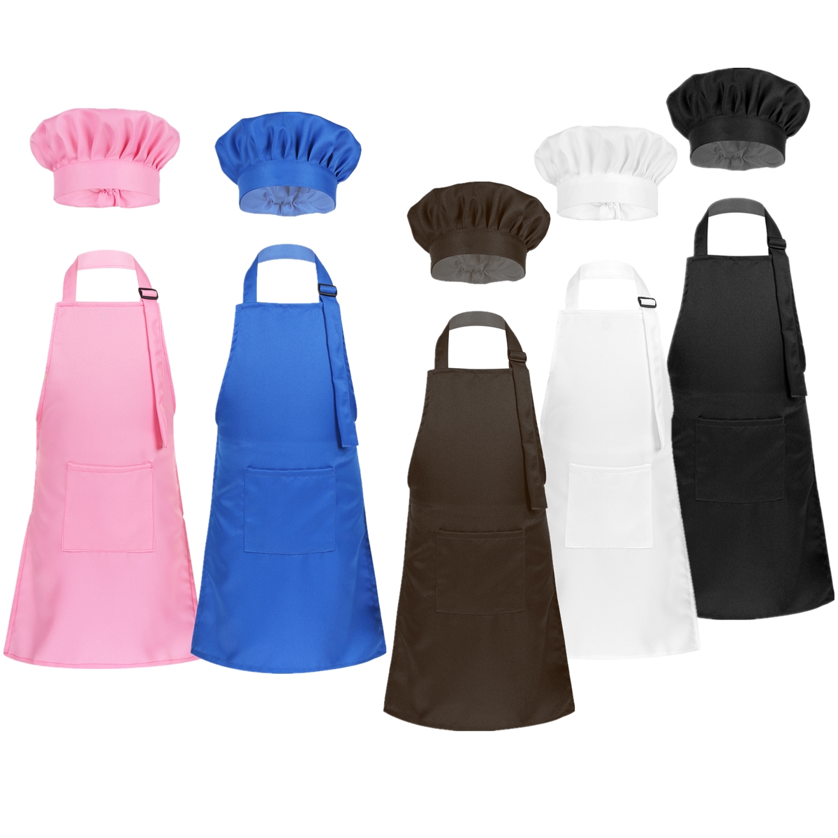 Kitchen Kids Baking Set - Delantales unisex para niños, delantal ajustable
