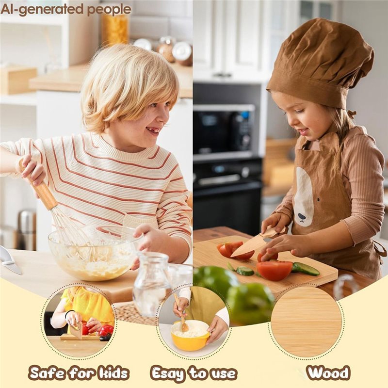 SHGO: juego de cuchillos de ma - Kitchen Kids Baking Set reseña y precio
