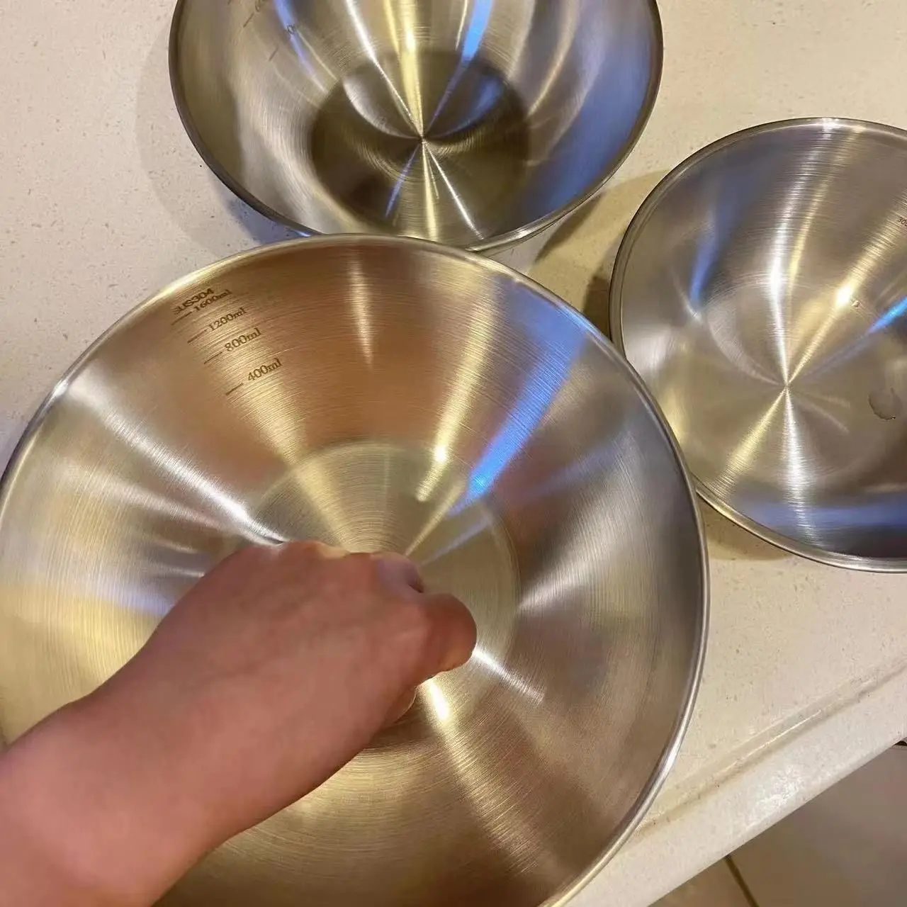 Juego de 3 Tazones de Acero In - Baking Kitchen Set reseña y precio