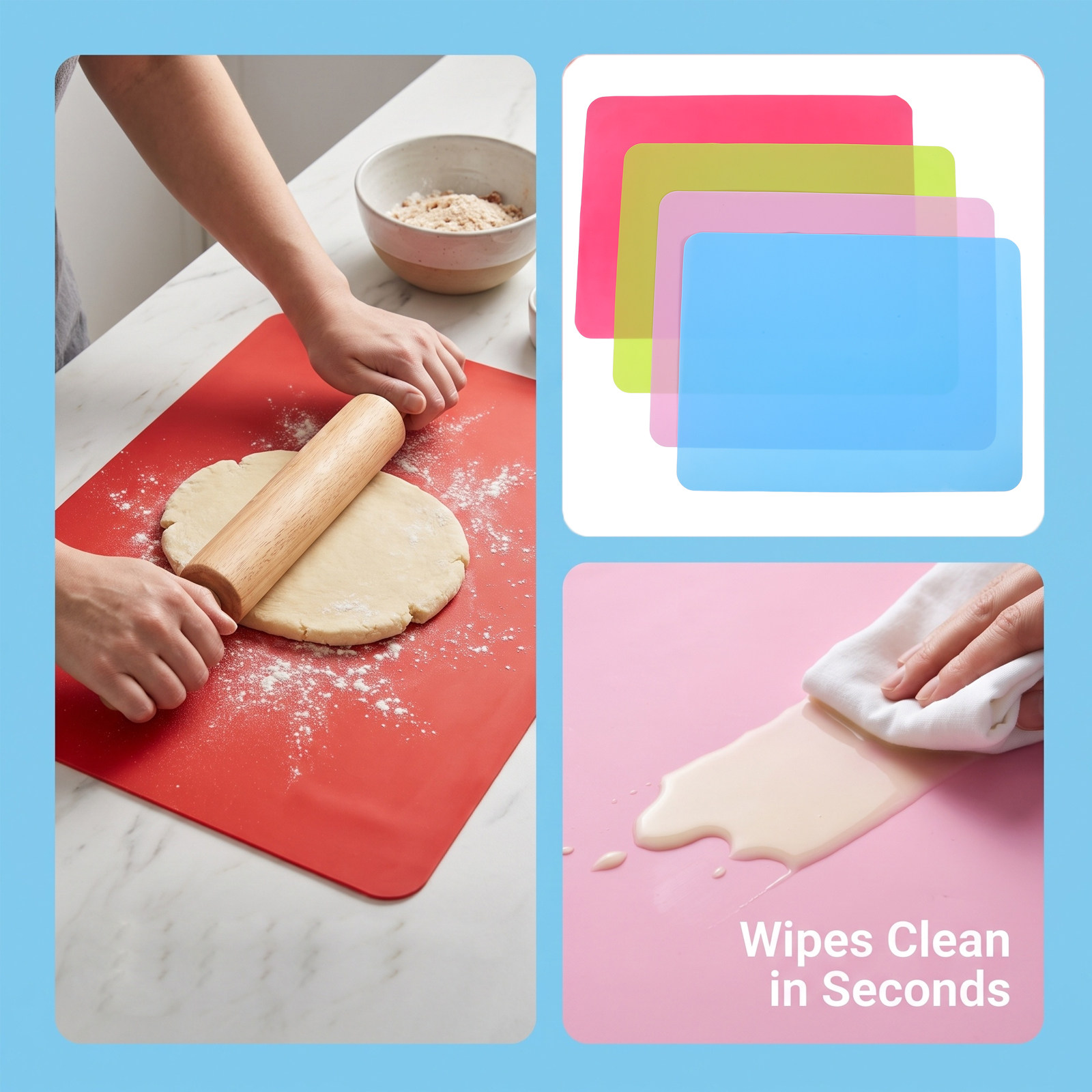 Juego de 4 piezas de rodillos  - Kitchen Roller Baking reseña y precio